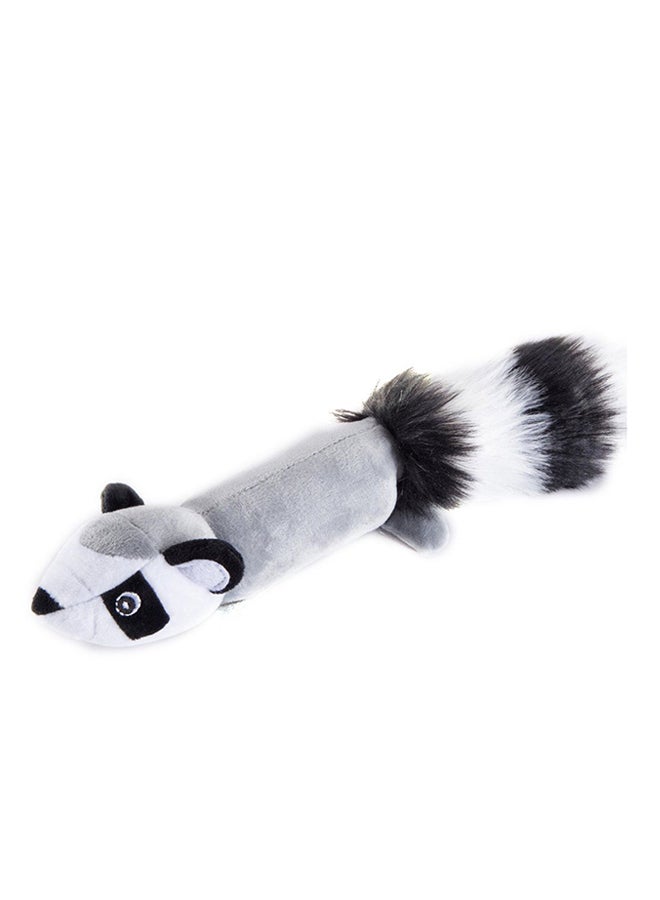 OUTAD Sounding Squirrel Long Tail Plush Stuffed Toy Grey/White/Black - Image 1