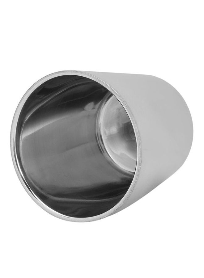 OUTAD Double Layer Travel Tea Coffee Mug Silver - Image 3