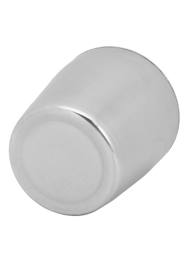 OUTAD Double Layer Travel Tea Coffee Mug Silver - Image 4