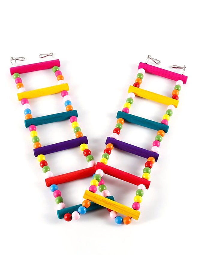 أوتاد لعبة سلم تسلق الجسر مكوّن من 12 درجة متعدد الألوان - Image 3