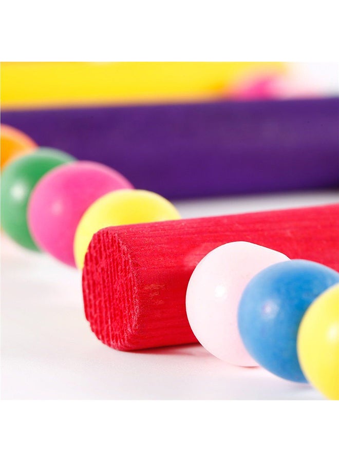 أوتاد لعبة سلم تسلق الجسر مكوّن من 12 درجة متعدد الألوان - Image 5