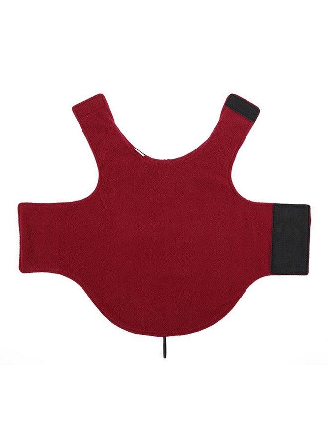 أوتاد معطف من الصوف القطبي يمكن ارتداؤه على الوجهين يوفر الدفء أحمر - Image 2