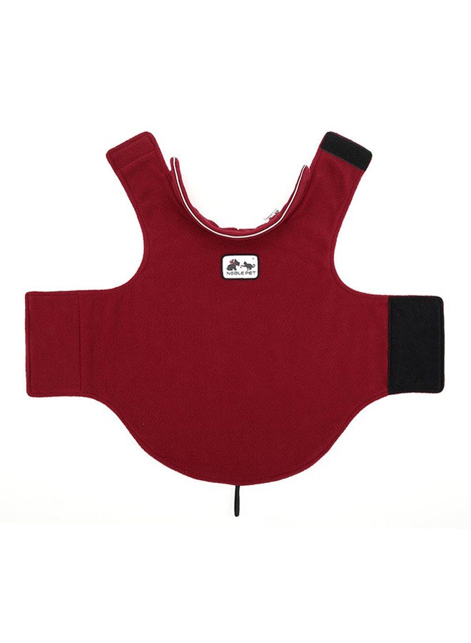 OUTAD Warm Double-Sided Polar Fleece Coat Red - Image 3