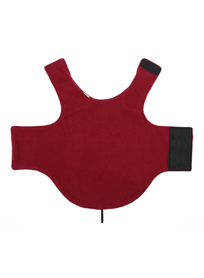 أوتاد معطف من الصوف القطبي يمكن ارتداؤه على الوجهين يوفر الدفء أحمر - Image 2