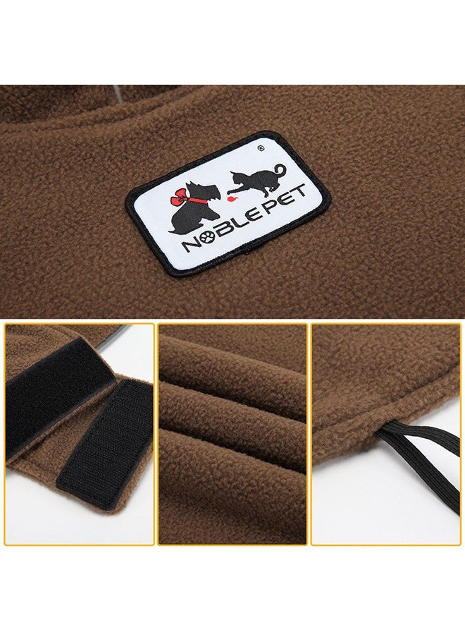 OUTAD - Warm Double-Sided Polar Fleece Coat Brown - Image 1