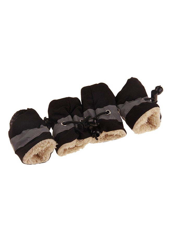 أوتاد حذاء مضاد للماء بنعل ليّن مانع للانزلاق للأطفال حديثي المشي أسود - Image 1