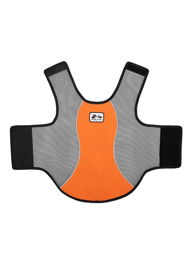 OUTAD Summer Reflective Heatstroke Prevention Vest Orange/Grey - Image 1
