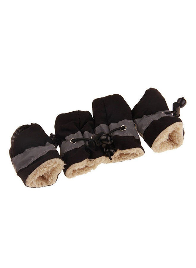 أوتاد حذاء مضاد للماء بنعل ليّن مانع للانزلاق للأطفال حديثي المشي أسود - Image 1