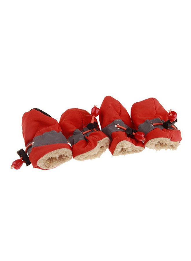 أوتاد حذاء مضاد للماء بنعل ليّن مانع للانزلاق للأطفال حديثي المشي أحمر - Image 1