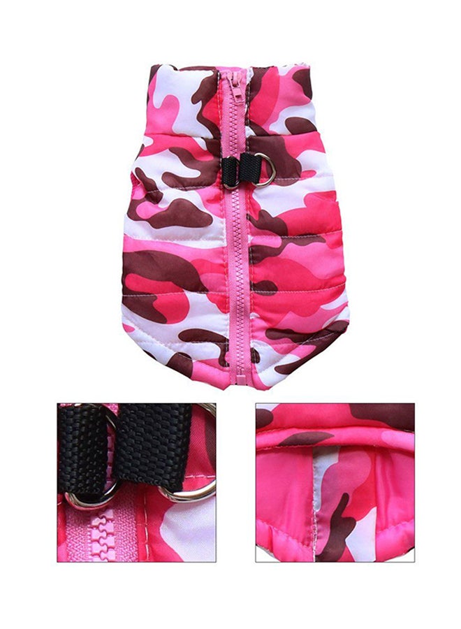 OUTAD Waterproof Vest Coat With Zipper Pink Camouflage Syard  - Image 4