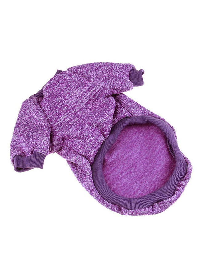 أوتاد سترة شتاء عملية مع غطاء رأس بطول قدمين أرجواني XLياردة - Image 2