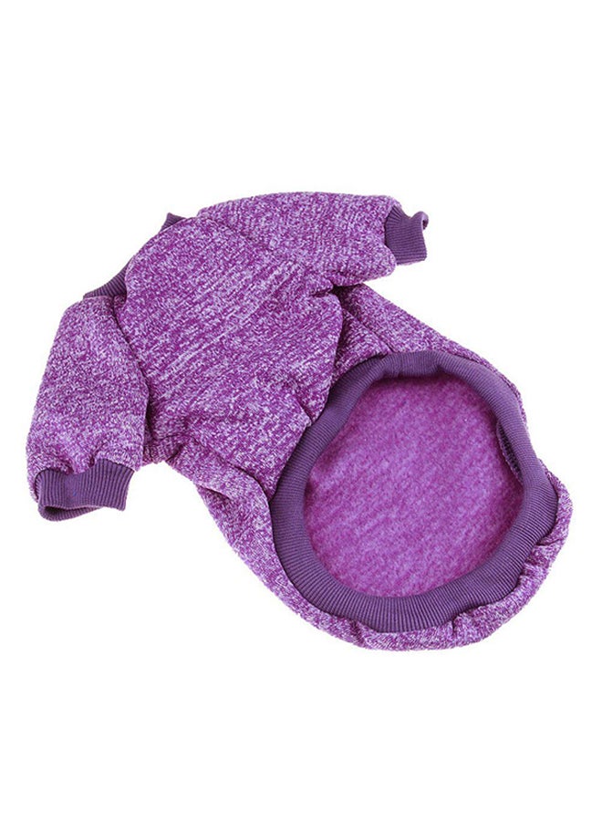 OUTAD 2-Feet Casual Winter Sweater With Hoodie Purple XXLyard  - Image 2