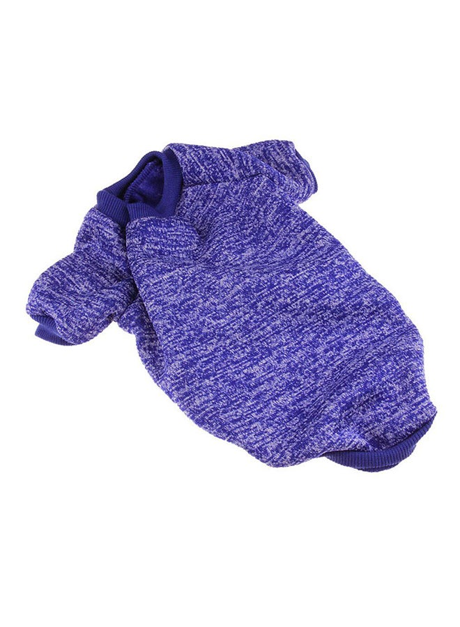 OUTAD 2-Feet Casual Winter Sweater With Hoodie Dark Blue Lyard  - Image 1