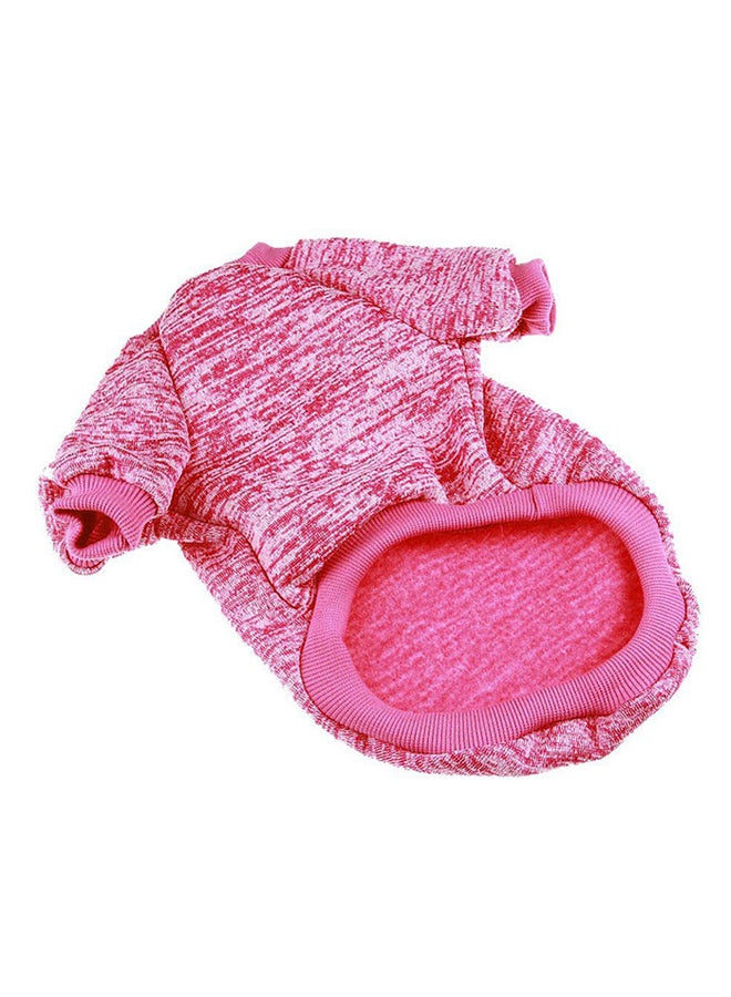 OUTAD 2-Feet Casual Winter Sweater With Hoodie Pink XXLyard  - Image 2