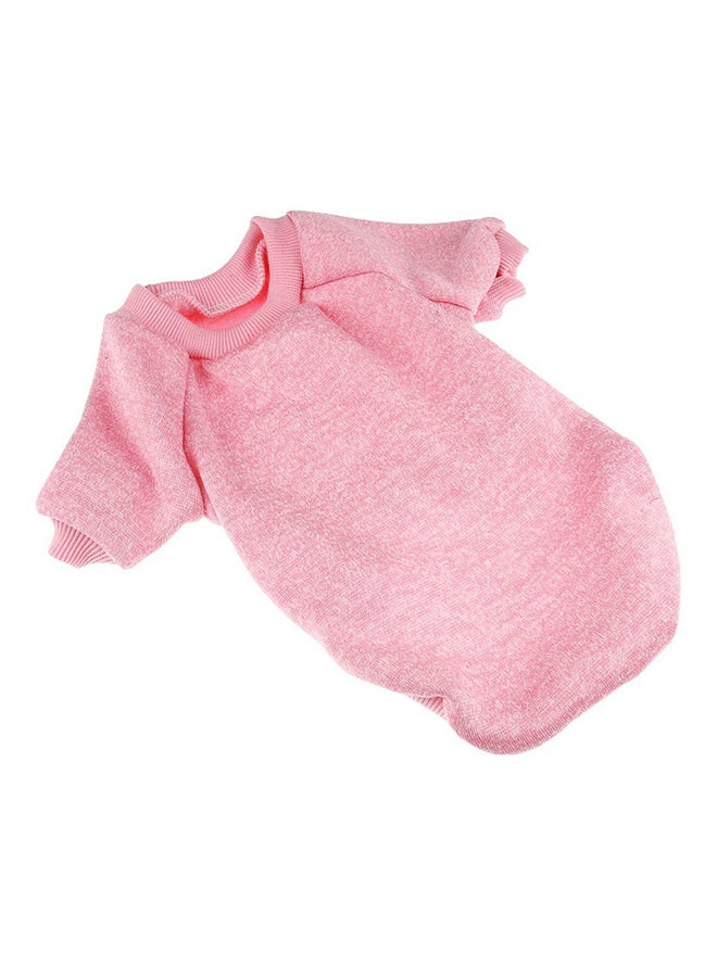 OUTAD 2-Feet Casual Winter Sweater With Hoodie Pink XSyard - Image 1