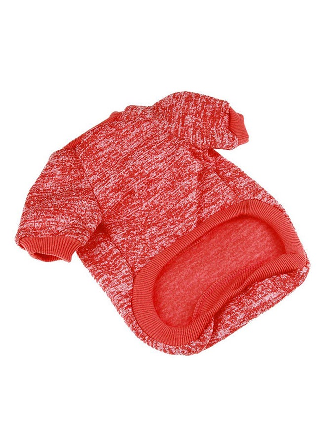 OUTAD 2-Feet Casual Winter Sweater With Hoodie Red XLyard  - Image 2