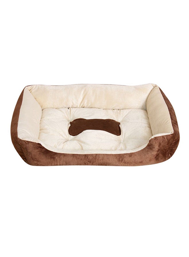 OUTAD Pets Warming Plush House Brown/Beige Extra Largeyard - Image 1