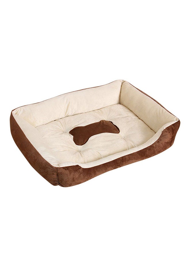 OUTAD Pets Warming Plush House Brown/Beige Extra Largeyard - Image 2