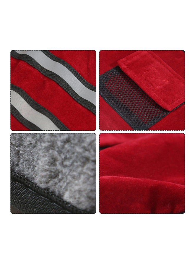 OUTAD Winter Coat With Reflective Belt Red Smallyard - Image 2
