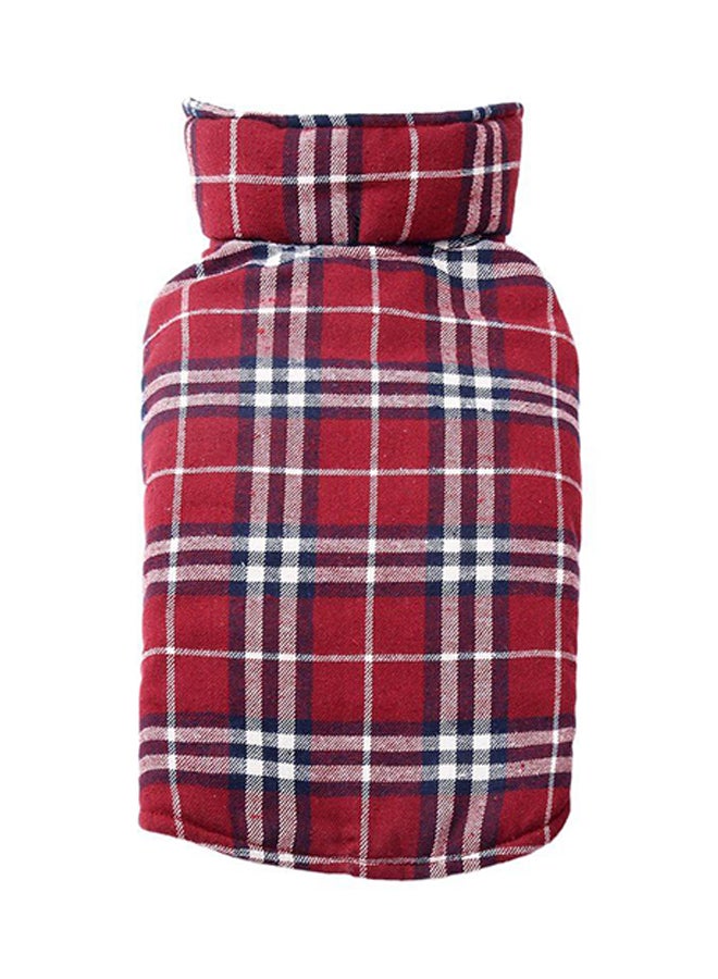 أوتاد معطف شتوي خريفي مضاد للماء يمكن ارتداؤه على الوجهين أحمر XSياردة - Image 1