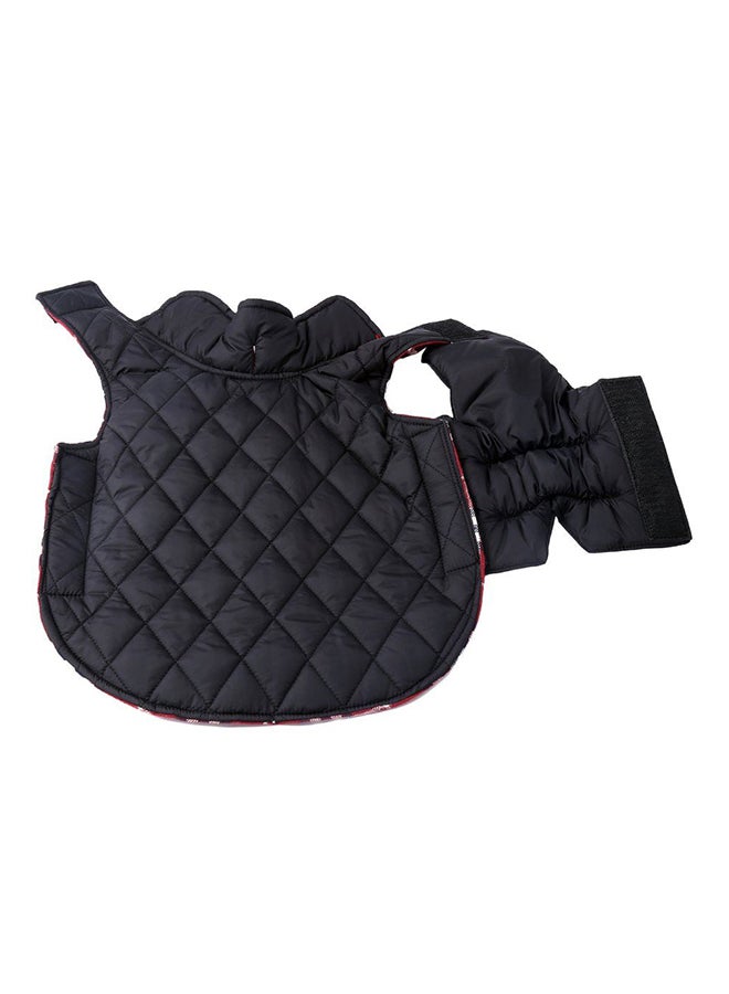 أوتاد معطف شتوي خريفي مضاد للماء يمكن ارتداؤه على الوجهين أحمر XSياردة - Image 3