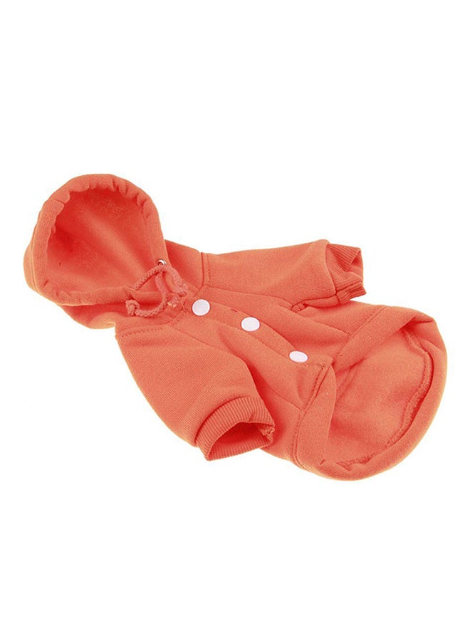 OUTAD Winter Soft Coat With Hoodie Orange Syard - Image 1