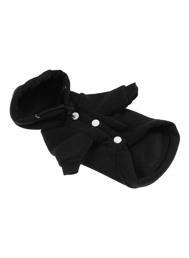 OUTAD Winter Soft Coat With Hoodie Black S - Image 1