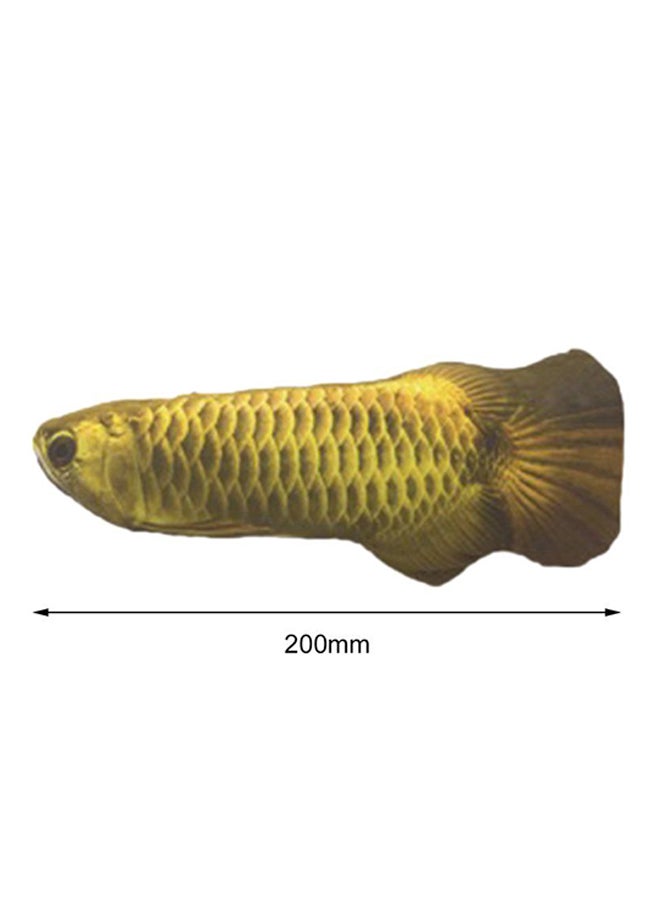 OUTAD Catnip Catmint Fish Shape Short Plush Toy Gold 20centimeter  - Image 2