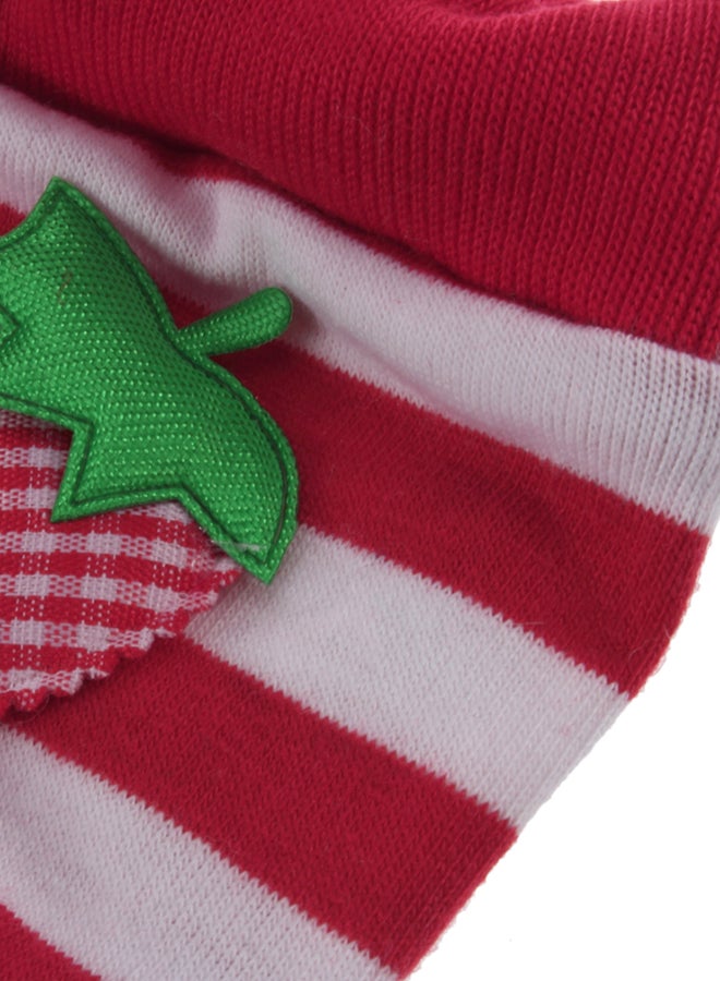 أوتاد سروال رائع ومريح بتصميم حفاضة صحية أحمر/أبيض - Image 5