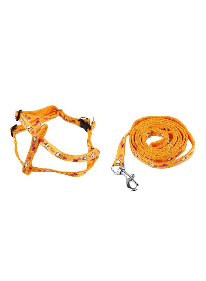 OUTAD Lead Leash With Clip Yellow 120centimeter - Image 1