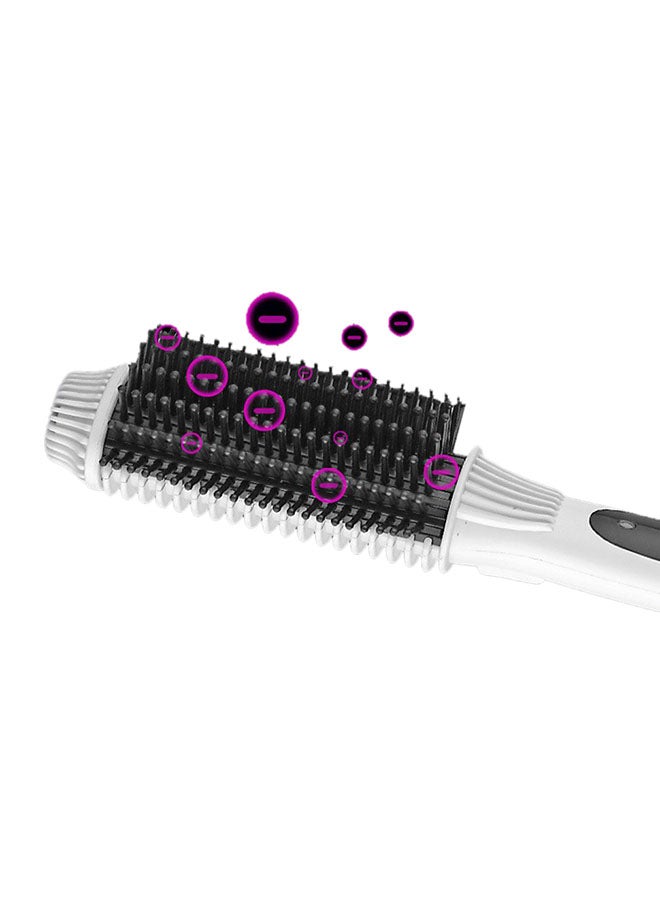 Generic 2-In-1 Auto Electric Hair Comb Curler And Straightener White 5.5inch  - Image 5