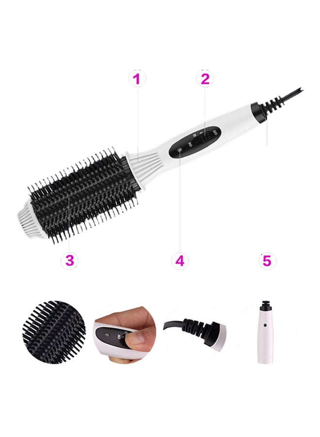 Generic 2-In-1 Auto Electric Hair Comb Curler And Straightener White 5.5inch  - Image 3