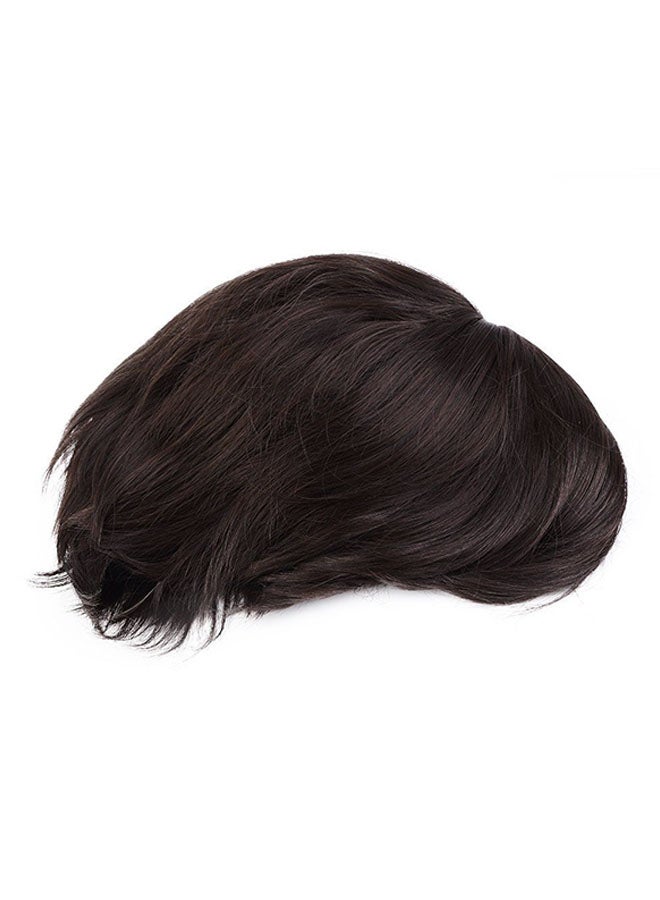 Short Straight Hair Full Cosplay Wig Dark Brown - Image 2