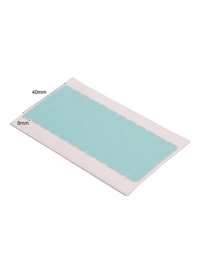 Generic - 5-Piece Waterproof Double Sided Hair Extension Adhesive Tape Blue 0.8 X 4cm - Image 1