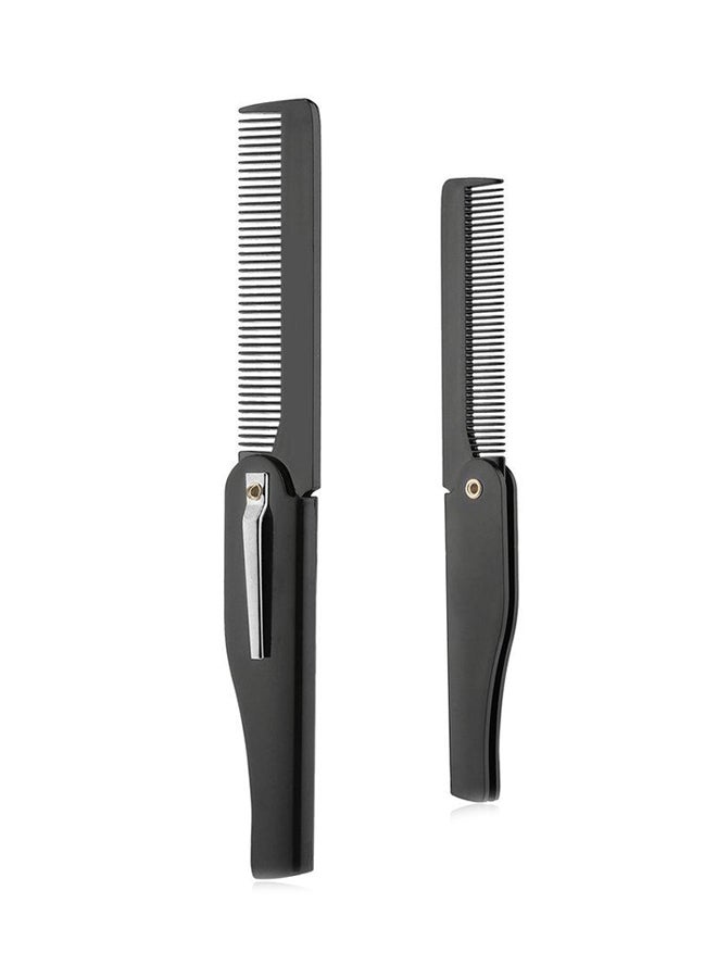 Generic Handmade Folding Hair Clip Comb Black  - Image 2