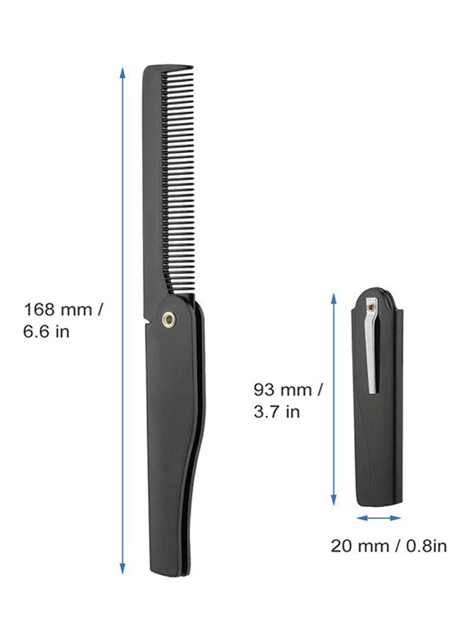 Generic Handmade Folding Hair Clip Comb Black  - Image 4