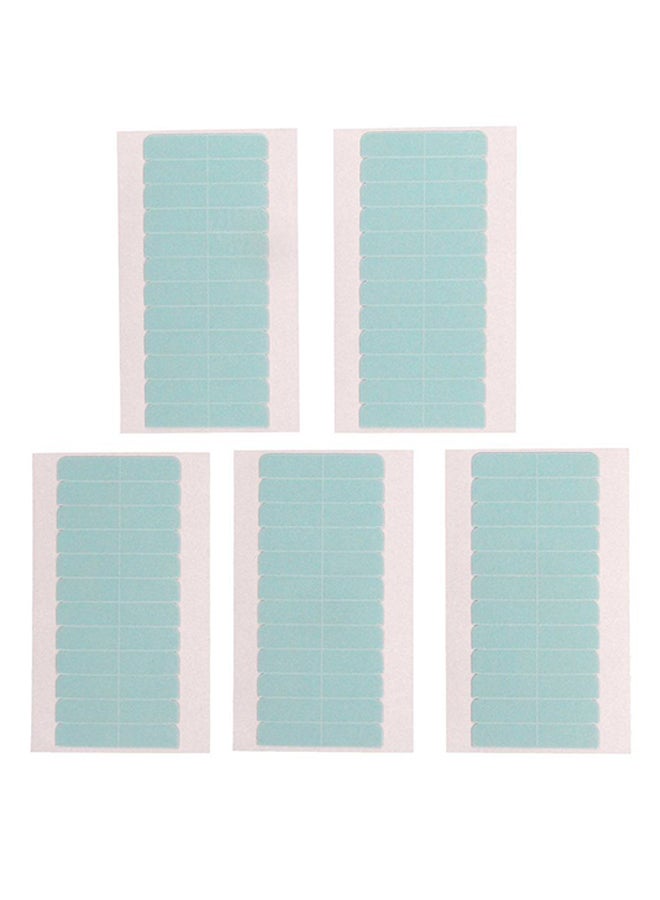 Generic - 5-Piece Waterproof Double Sided Hair Extension Adhesive Tape Blue 0.8 X 4cm - Image 1