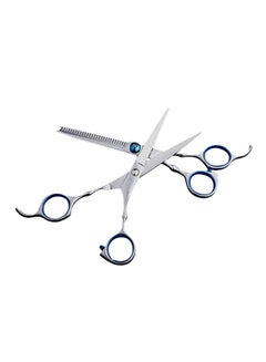 SMITH CHU Flat Teeth Blade Scissor Set Silver/Blue  - Image 2