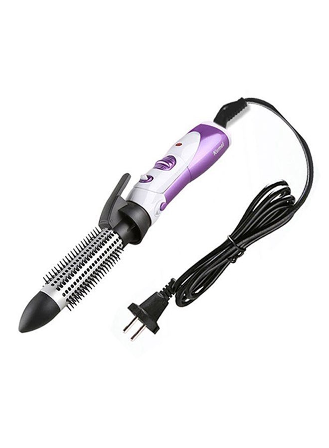 Kemei 7-In-1 Multipurpose Anion Care Hair Dryer Purple/Black/White 353grams  - Image 1