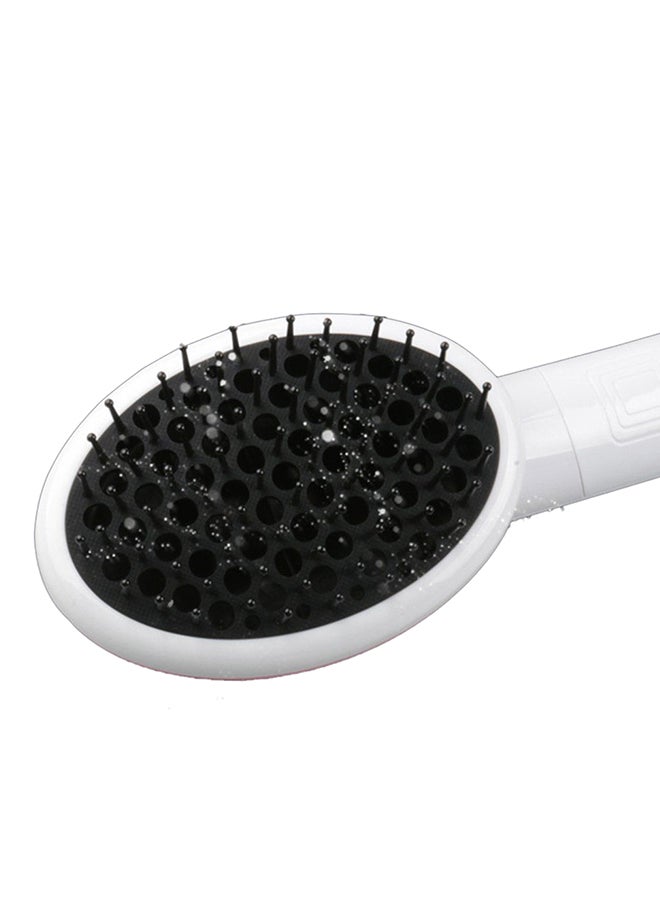 Kemei 2-In-1 Anion Straight Hair Dryer Hot Air Brush White  - Image 3