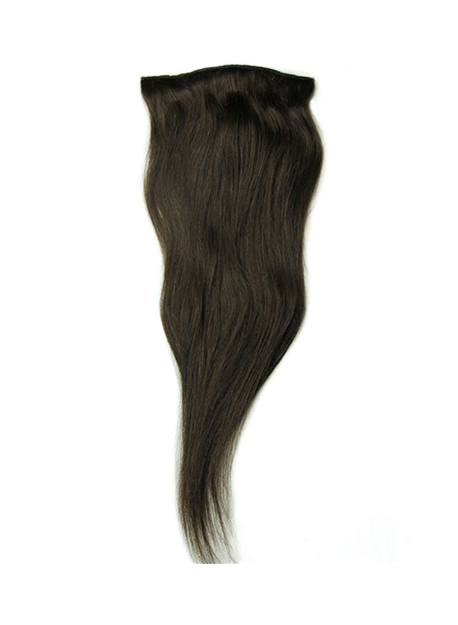 Generic - 8-Piece Full Head Real Remy Human Hair Extension Black - Image 1
