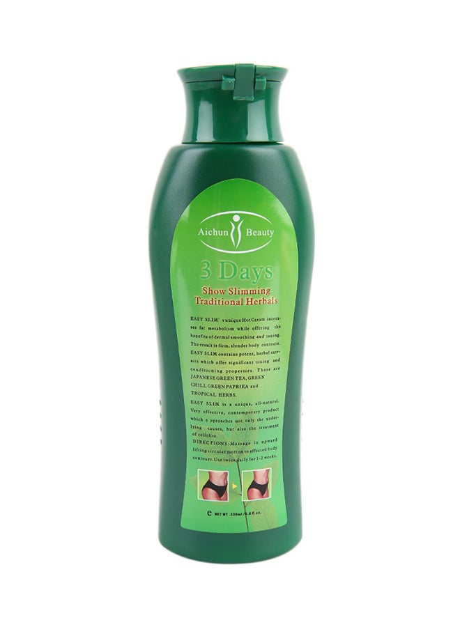 Aichun beauty Green Tea Fat Burning & Slimming Cream 200ml  - Image 2