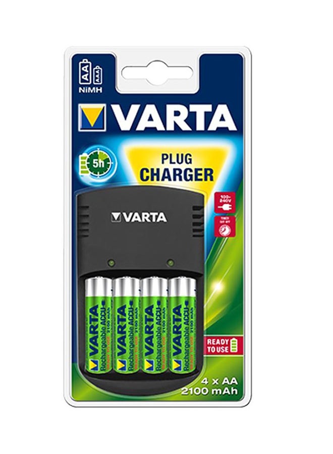 فارتا بطارية وشاحن التوصيل 4 × AA متعدد الألوان - Image 2