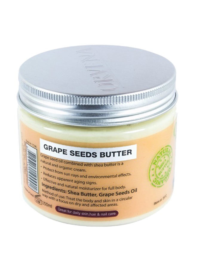 ORVENA - African Shea Butter With Grape Seeds Oil White 150ml - Image 1
