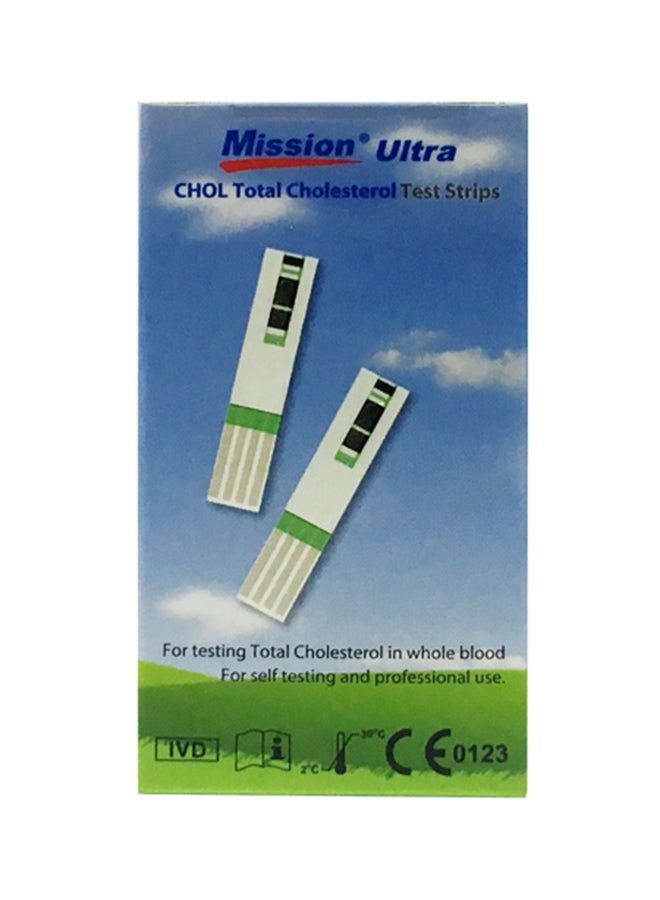 Mission 25-Piece Ultra Cholesterol Test Strips Device