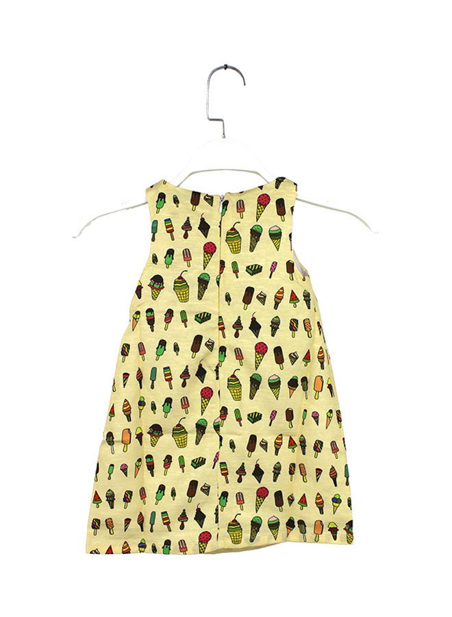 Aleekia - Victoria Printed Dress Yellow - Image 1