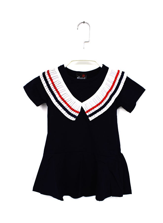 Aleekia Alexandra Printed Dress Blue  - Image 1