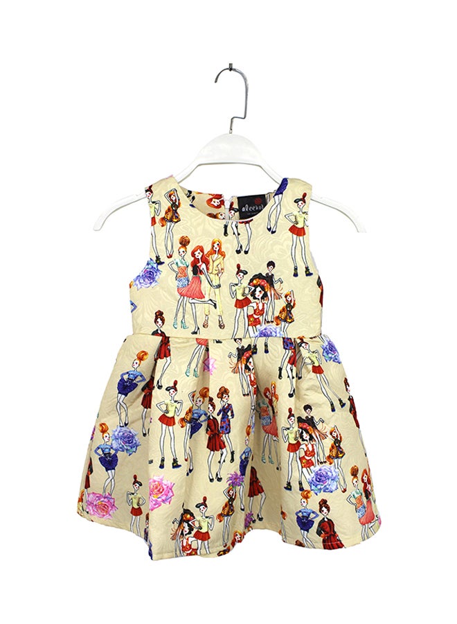 Aleekia - Hadley Printed Dress Yellow - Image 1
