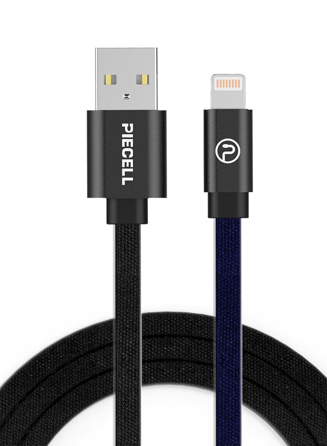 بايسيل كابل لايتننج مسطح الأسود / الأزرق