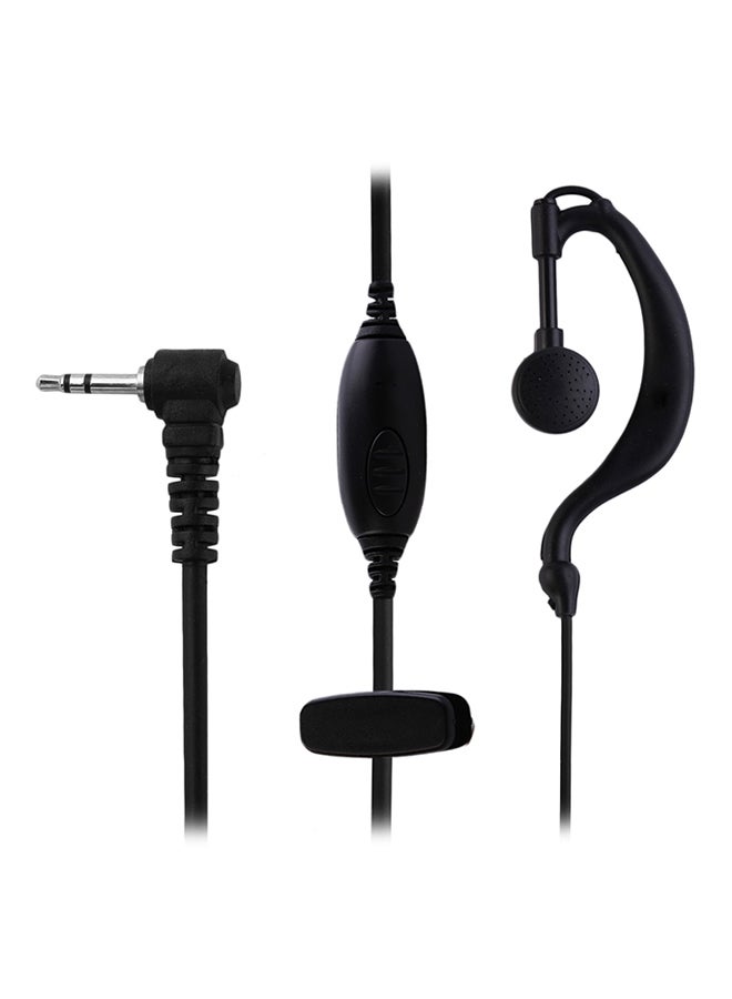 LESHP In-Ear Wired Ear Hook Earphone For Motorola Talkabout Black - Image 1